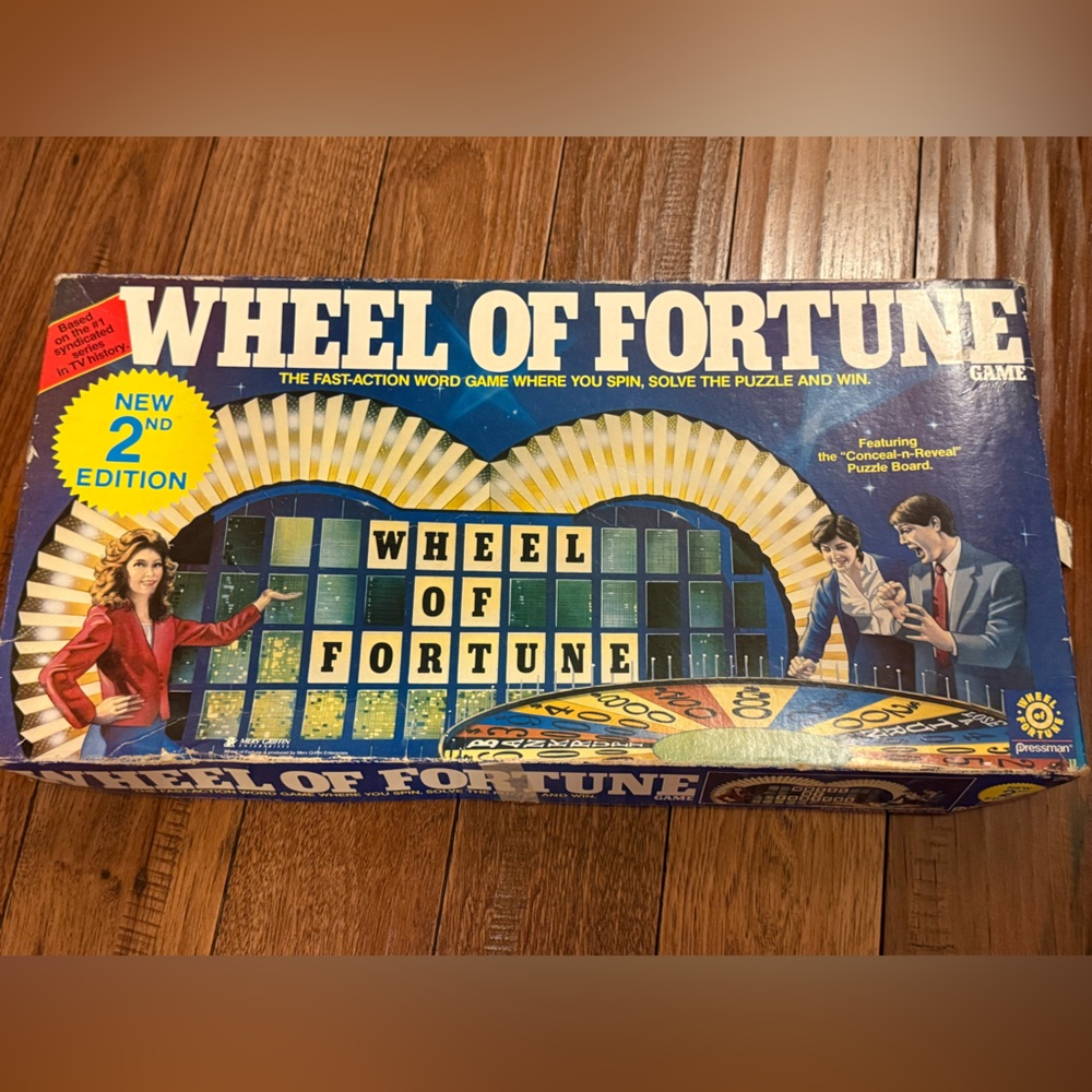 VINTAGE 1985 Wheel Of‎ Fortune Board Game Pressman 2nd Edition Complete (read)